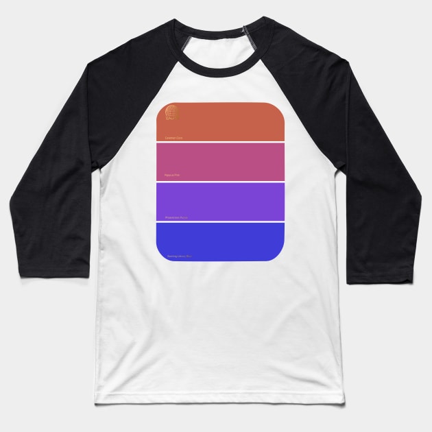 Spaceship Paint Chips Baseball T-Shirt by Wenby-Weaselbee